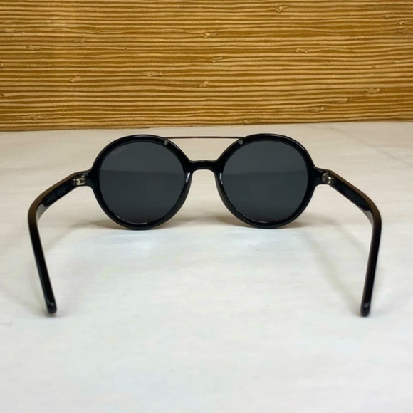 KOMONO Vivien Glossy Black Sunglasses NEW round - Picture 9 of 11